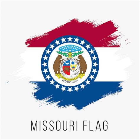 Premium Vector | Usa state missouri vector flag design template. missouri flag for independence day