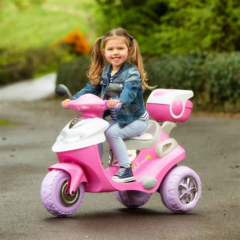 Pink Electric Scooter 6V Electric Ride On | Smyths Toys UK