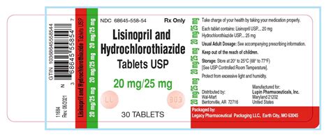 Product Images Lisinopril And Hydrochlorothiazide Photos - Packaging ...