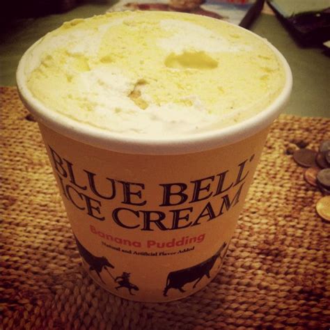 Banana Pudding ice cream from Blue Bell Banana Pudding Ice Cream ...