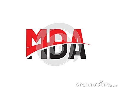 MDA Letter Initial Logo Design Vector Illustration | CartoonDealer.com #236632628