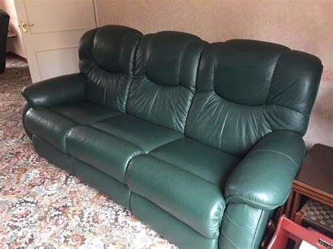 Green Leather Sofa - Lazy Boy Green Leather Reclining Sofa | in Norwich ...