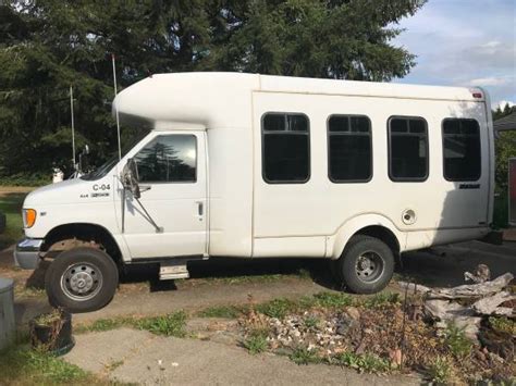 One of a kind 4x4 lifted bus. Ford E350 paratransit bus van - $15,000 (Port Angeles) | Cars ...