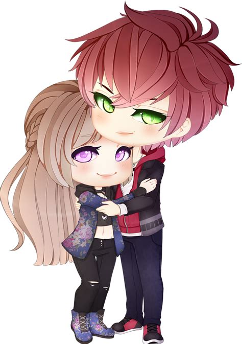 Chibi Couple Comm - For Yuiannii by x-Cute-Kitty-x on DeviantArt