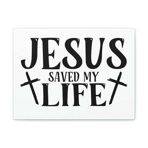 Scripture Sign Jesus Saved My Life John 3:16 Cross White Christian Wall Art Bib | Bible verse ...