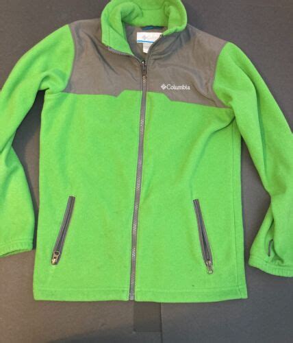 Boys Columbia Fleece Jacket- Green, Pairs With Rain Jacket* | eBay