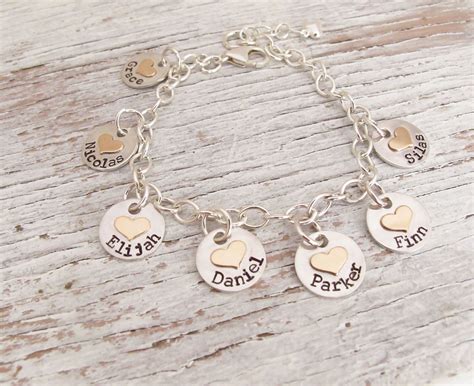 Grandma Bracelet, Personalized Kids Name Bracelet, Mother's Bracelet ...