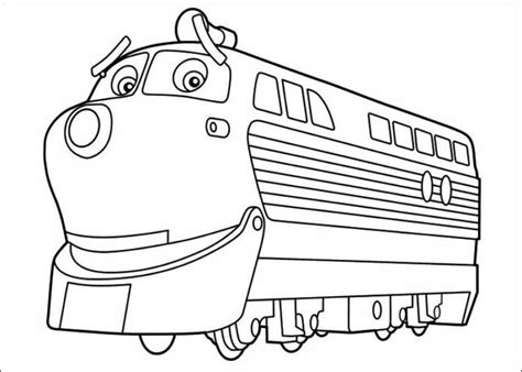 Chartsworth coloring book of Chuggington to print and online