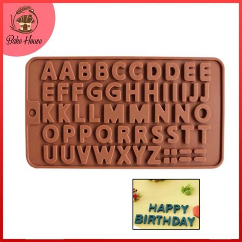 Alphabets Silicone Chocolate & Candy Mold – Bake House - The Baking ...