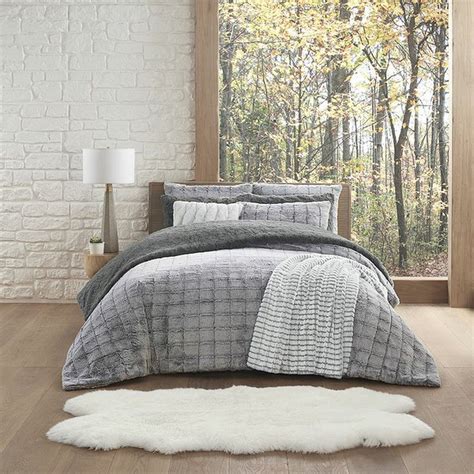 Koolaburra by UGG Izzel Faux Fur Comforter Set With Shams -Twilight (queen) Delivery or Pickup ...