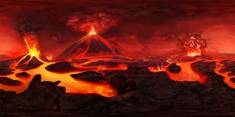 Volcano, art, lava, flash background, 3840X1920 HD wallpaper | Pxfuel