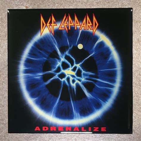 DEF LEPPARD Adrenalize Coaster Record Cover Ceramic Tile | Def leppard ...