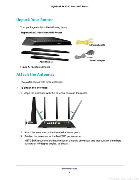 Netgear R6700 Nighthawk Ac1750 Smart Wifi Router Dual Band Gigabit User Manual