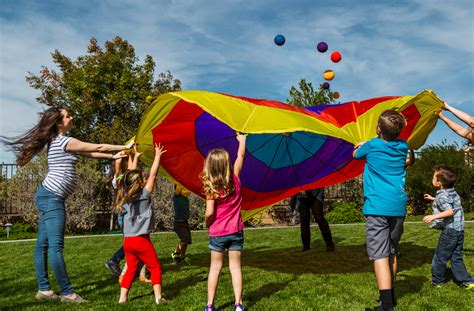 Springtime Parachute Games and Fun! - Playfully