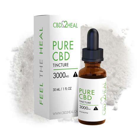 CBD2HEAL Pure CBD Oil Tincture 3000mg (30 ml Bottle) | CBD2HEAL