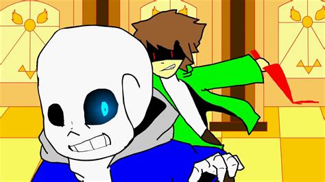 Sans vs Story Shift Chara (Animation) - YouTube