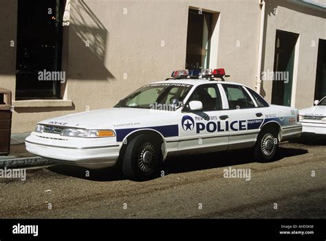 New Orleans Police Department car parked in French Quarter, New Orleans ...