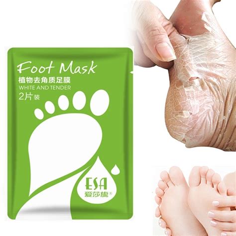 2pc=1pair Feet Mask Exfoliating Foot Mask / Socks Pedicure Peeling Dead Skin Remover Feet Mask ...