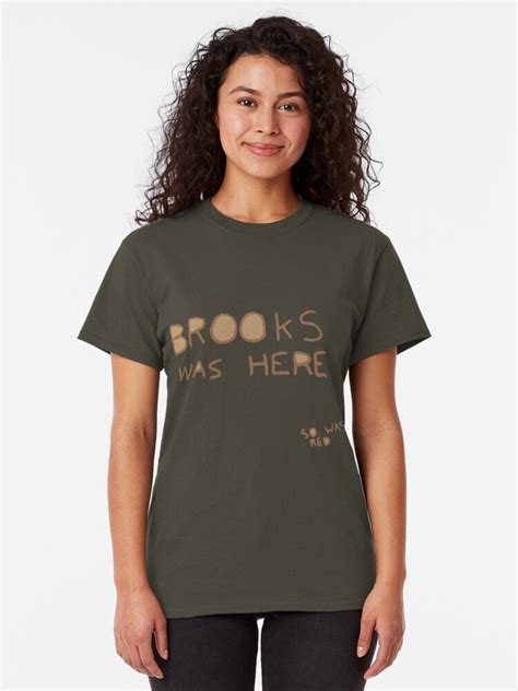 "Brooks was here... so was RED" T-shirt by jannatul96 | Redbubble