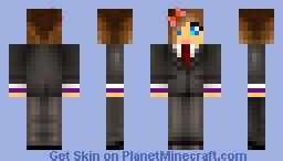 girl in suit Minecraft Skin