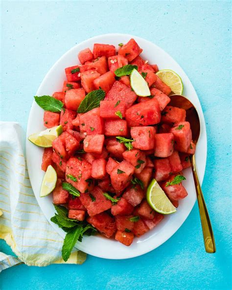 Watermelon Salad with Mint – A Couple Cooks