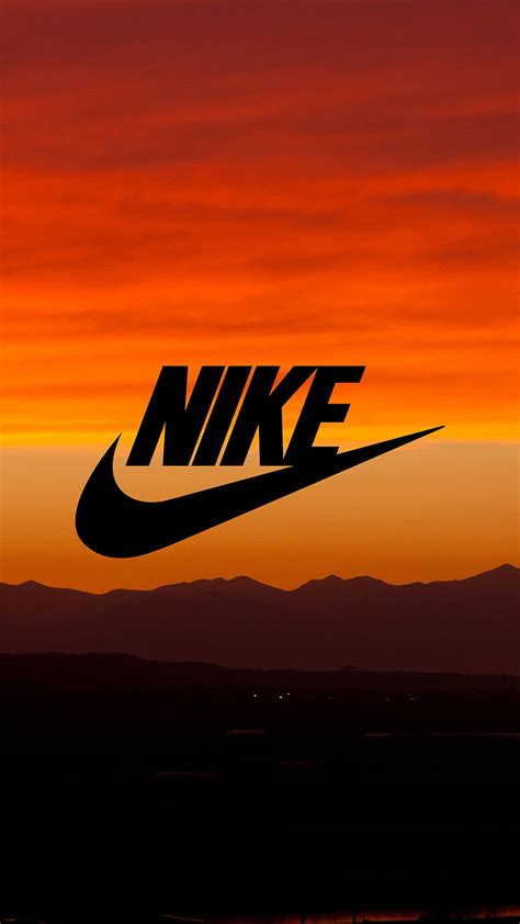 Nike Logo Orange And Black