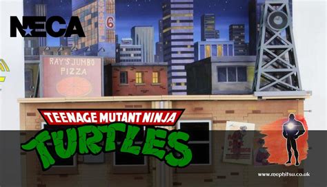 NECA Teenage Mutant Ninja Turtles Cartoon Street Scene Diorama