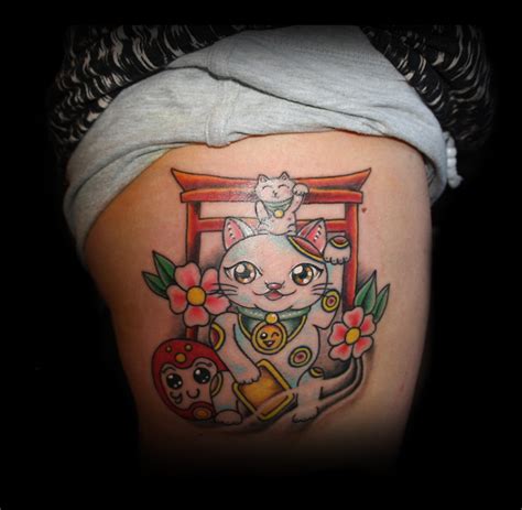 Maneki Neko | Tattoo by Skeleton Man, oxford england www.ske… | Flickr