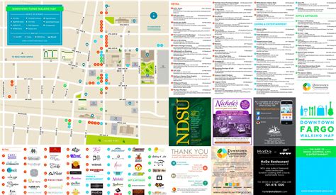 Downtown Fargo walking map - Ontheworldmap.com