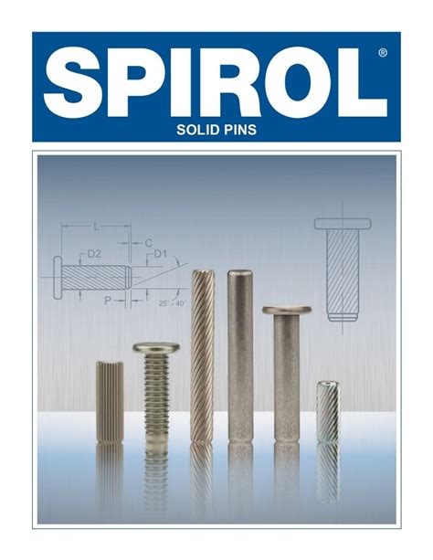 SPIROL Straight Solid Pins, Knurled Solid Pins, and Headed Solid Pins