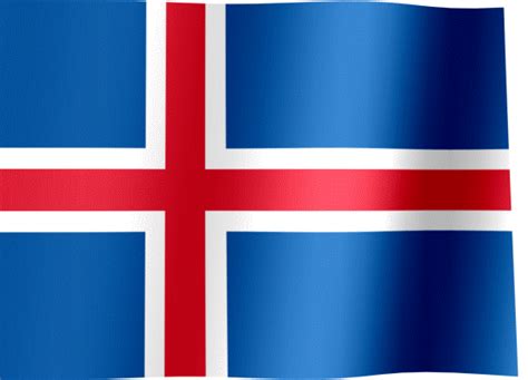 Flag of Iceland (GIF) - All Waving Flags