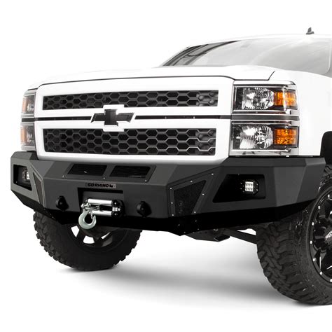 Go Rhino® - Chevy Silverado 1500 2014 BR5 Replacement Full Width Black Front Winch HD Bumper