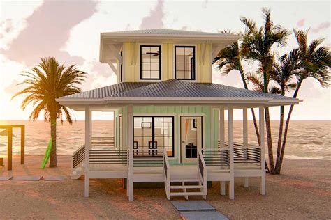 Beach Lover's Dream Tiny House Plan - 62575DJ | Architectural Designs - House Plans