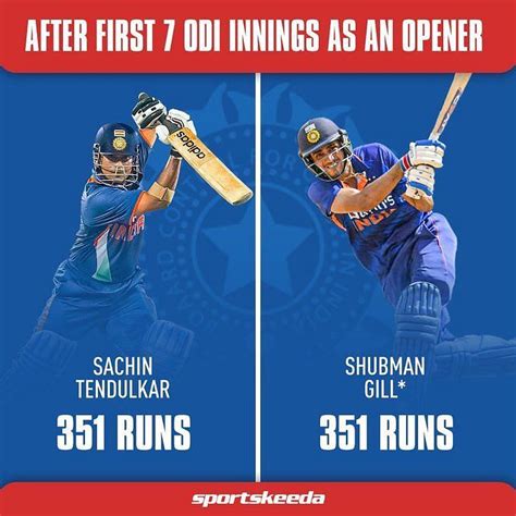 3 similarities between Shubman Gill and Sachin Tendulkar