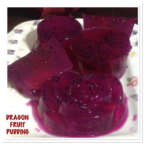 DRAGON FRUIT PUDDING | Dragon fruit, Fruit pudding, Fruit