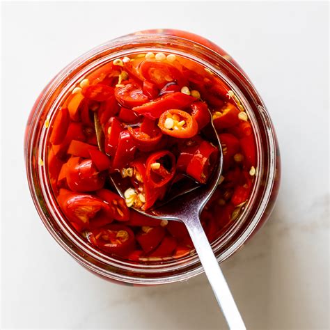 Easy quick pickled chillies - Simply Delicious