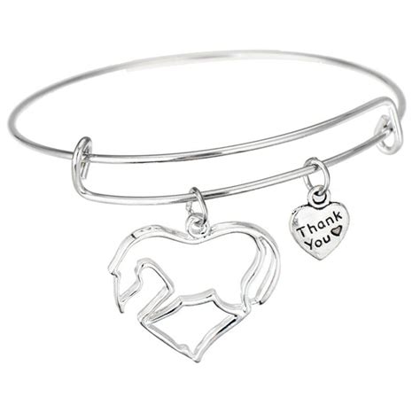 Horse Pendant Bracelet – Animal Lovers Gift – NIVTTDOGCATTOY