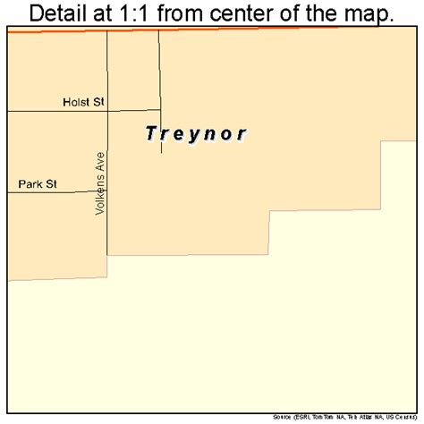 Treynor Iowa Street Map 1978825