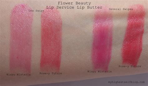 Flower Beauty by Drew Barrymore Lip Service Lip Butter - Wispy Wisteria and Rose-y Future - My ...