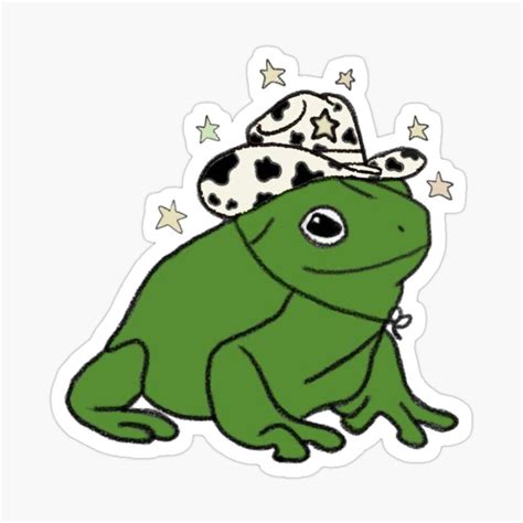 "Cowboy Frog" Sticker for Sale by jennaxgee | Frog art, Cute drawings, Cute stickers