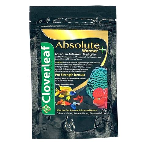 Cloverleaf Absolute Aquarium Wormer 50g - Aquarium from Pond Planet Ltd UK