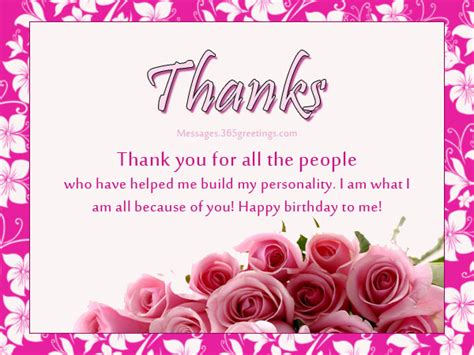 Birthday Thank You Messages, Thank You for Birthday Wishes ...