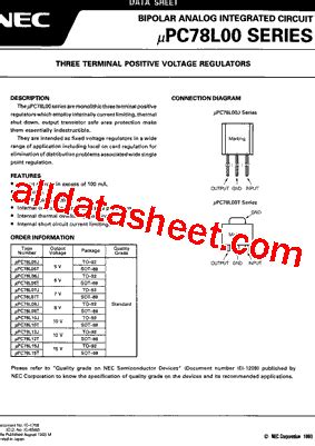 78L05 Datasheet(PDF) - NEC