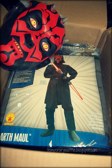 Temporary Waffle: Star Wars Darth Maul Costume Review!!