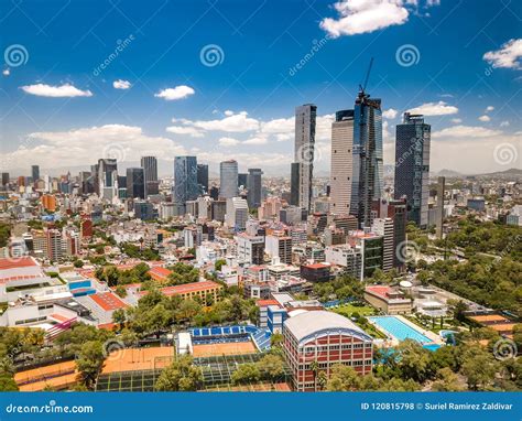 Mexico City - Chapultepec Skyline Editorial Stock Photo - Image of park, center: 120815798