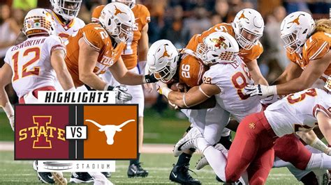 No. 16 Iowa State vs. No. 15 Texas Football Highlights (2018) | Stadium ...