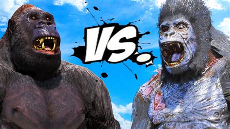 KING KONG VS ZOMBIE KING KONG - EPIC BATTLE - YouTube