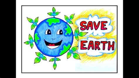 #Earthdaydrawing EARTH DAY POSTER/WORLD EARTH DAY DRAWING FOR COMPETITION/SAVE EARTH POSTER ...