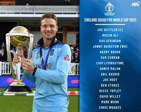 ICC Cricket World Cup 2023 Team Profile: England Cricket Team