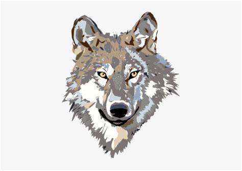 Gray Wolf Clip Art 9dc4brkdce - Wolf Head Clipart Transparent PNG Image ...